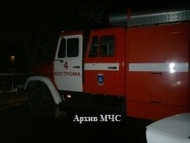 Пожар в Макарьевском районе